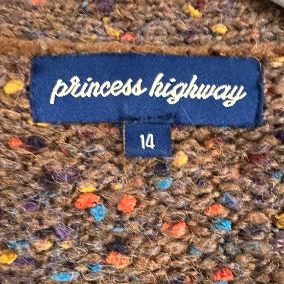 Princess Highway Donegal Knit Cardigan Size Large - Picture 8 of 11